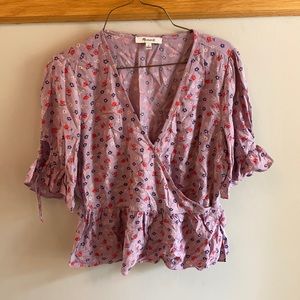 Madewell wrap blouse size 2